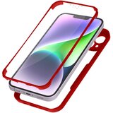 AVIZAR Ovitek iPhone 14, zadnji del iz pleksiglasa z Rdec obrobo, (20616171) Cene