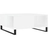 Maison Chic Klubska mizica - kavna mizica - Nizka mizica bela 80x80x36,5 cm inženirski les, (21755227) Cene