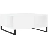 Stolić za kavu bijeli 80 x 80 x 36,5 cm od konstruiranog drva