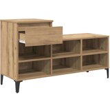 vidaXL Omara za čevlje artisan hrast 102 x 36 x 60 cm Konstruiran les | Shoptok.si