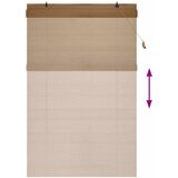 Rolo zavjesa Smeđa 140 x 220 cm Bambus Slike