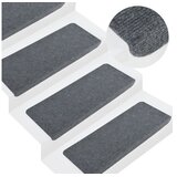  Samolepilne preproge za stopnice 15 kosov 65x28 cm sive | Shoptok.si