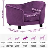 SOFA za pse bordo 69 x 49 x 40 cm plišana | shoptok.hr