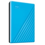 Western Digital WD My Passport 2TB prenosni zunanji trdi disk (HDD), združljiv z USB 3.0 in USB 2.0, Blue, maloprodajna različica | Shoptok.si