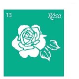 Rosa Samoljepljiva šablona Talent 9 x 10 cm - uzorak br. 13 | shoptok.hr