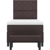 vidaXL Krevet s box springom i madracem tamnosmeđi 90x200 cm tkanina | shoptok.hr