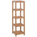  Kupaonski stalak s 4 razine od masivne tikovine 42x42x165 cm | shoptok.hr