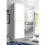 P & B omara z drsnimi vrati, bela | Shoptok.si