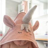 Kindsgut Ružičasti pamučan dječji ručnik s kapuljačom 75x75 cm Unicorn – | shoptok.hr
