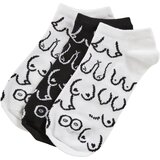 Urban Classics Accessoires Body Positivity No Show Socks 3-Pack white/black | Shoptok.si