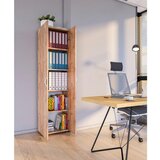 MID.YOU pisarniška omara ulas 5, hrast | Shoptok.si