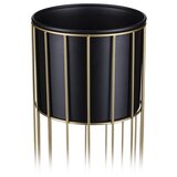 Metalna saksija LOFT 70x20 cm zlatna/crna | Eponuda.com