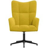  Stolica za opuštanje boja senfa baršunasta | shoptok.hr