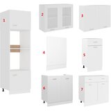  7-dijelni set kuhinjskih ormarića "Lyon" bijeli inženjerski drvo | shoptok.hr