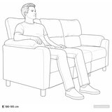 SOFA Morska zelena 214 x 85 x 93 cm Baršun - zelena boja mora 180 cm | shoptok.hr
