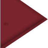  Složiva vrtna klupa s jastukom 128,5 cm od masovne tikovine | shoptok.hr