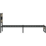 Metalni okvir kreveta bez madraca boja hrasta sonome 100x190 cm | Eponuda.com