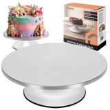 Ruhhy rotirajući stalak za ukrašavanje torti od nehrđajućeg čelika, 30 cm | shoptok.hr