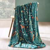 Catherine Lansfield Zelena odeja iz mikropliša 130x170 cm Enchanted Twilight Animals – | Shoptok.si