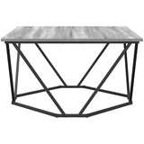  Kava Stol Siva Sonoma 80 x 80 x 45 cm Inženjerska drva i čelik | Eponuda.ba
