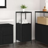 vidaXL Kopalniška omarica s policami črni hrast 36x35x95 cm | Shoptok.si