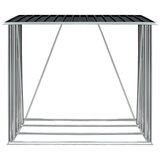  Vrtna ostava za drva pocinčani čelik 163 x 83 x 154 cm antracit | Eponuda.com