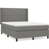Maison Chic Box spring posteljni - Vzmetna postelja z vzmetnico temno siv 140x190 cm blago SL13585, (21903255) | Shoptok.si