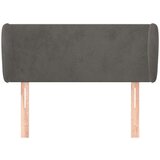  Uzglavlje s ušima tamnosivo 83x23x78/88 cm baršunasto | shoptok.hr