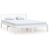  Okvir za krevet od masivne borovine bijeli 120 x 200 cm | shoptok.hr