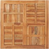 Stolna ploča od masivne tikovine četvrtasta 90 x 90 x 2,5 cm | shoptok.hr