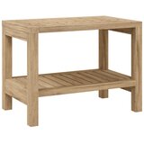 vidaXL Kopalniška mizica 60x30x45 cm trdna tikovina, (21378706) | Shoptok.si