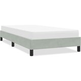  posteljni okvir brez vzmetnice svetlo siva 100x210 cm žamet, (21829489) | Shoptok.si