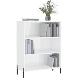 Ormarić s policama sjajni bijeli 69,5 x 32,5 x 90 cm drveni | Shoptok.si