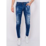 Local Fanatic Kavbojke slim 140590073 Modra Cene