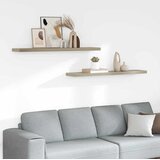  Plutajuće zidne police 2 kom boja hrasta 120x23,5x3,8 cm MDF | shoptok.hr