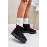 EVENTO Women's platform snow boots made of eco suede black Atteria | Eponuda.ba