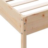  Posteljni okvir z vzglavjem 100x200 cm trdna borovina | Shoptok.si