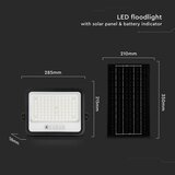  LED prigušiva solarni reflektor LED/200W/3,2V IP65 10000 mAh crna + daljinski upravljač | Eponuda.com