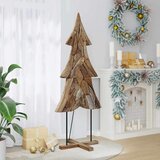  Božićno drvce s stalakom Smeđa 180 cm Masivna tikovina | shoptok.hr