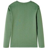  Dječja majica dugih rukava svijetla kaki 128 | shoptok.hr