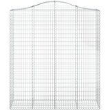  Lučne gabionske ko&amp;scaron;are 13kom 200x50x220/240cm pocinčano željezo Slike