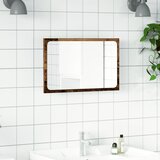  Kupaonsko ogledalo s LED svjetlom boja drva 60x8,5x38 cm | shoptok.hr