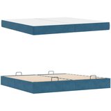  Okvir kreveta s madracem s madracem 2 pcs Plava Baršun | shoptok.hr