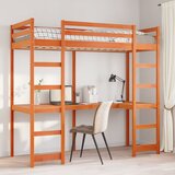  Okvir kreveta na kat bez madraca smeđi 75x190 cm od borovine | shoptok.hr