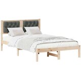  Krevetna konstrukcija s uzglavljem Tamno siva 120 x 200 cm | shoptok.hr