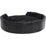  Krevet za pse crni 99 x 89 x 21 cm od pliša i umjetne kože | shoptok.hr