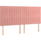  Posteljni okvir z vzglavjem roza 160x200 cm žamet, (20904966) | Shoptok.si