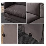 Atelier Del Sofa Dvosed na razvlačenje Saga, 128x70x66 cm, Sivi | Eponuda.ba