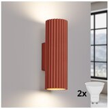  Brilagi - LED zidno svetlo CRESTO 2xGU10/10W/230V 20 cm crvena | Eponuda.com