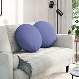 vidaXL Sedežne blazine 2 pcs Jeans modra Ø50 x 19 cm blago | Shoptok.si